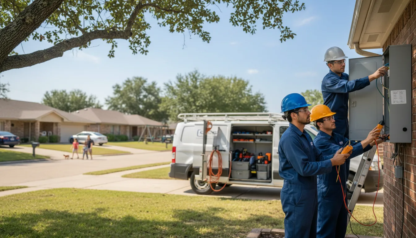 Certified electrician providing emergency electrical services in Presidio, TX
